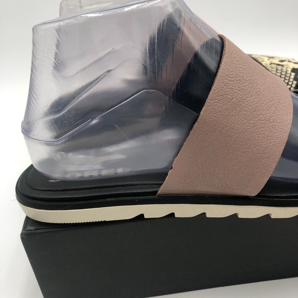 Sorel Ella II Slide Sandals Women's 8 Mauve Pink Leather Slip On Comfort Shoes - Picture 12 of 16